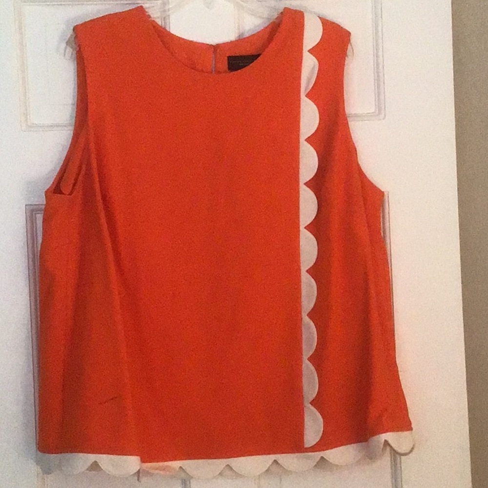 Victoria Beckham for Target Scalloped Plus Size Top 2X